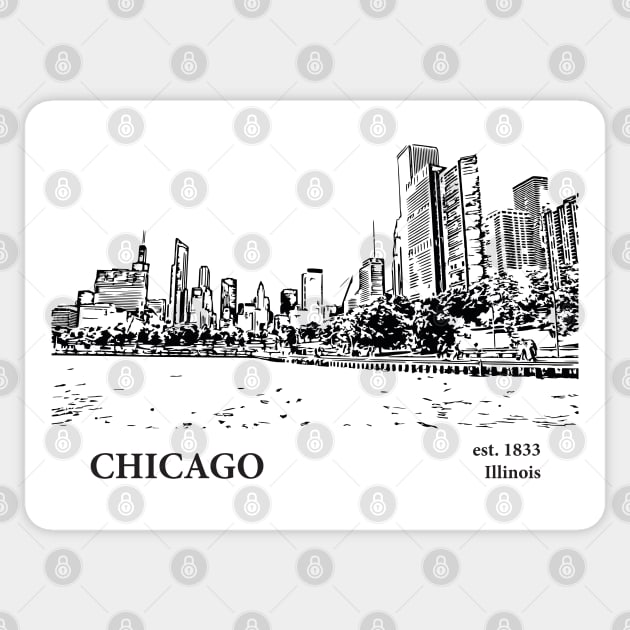 Chicago - Illinois Sticker by Lakeric